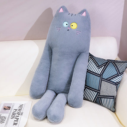 Long Strip Cat Pillow Sleeping Leg-supporting Large Size Doll Plush Toy Sleeping Companion