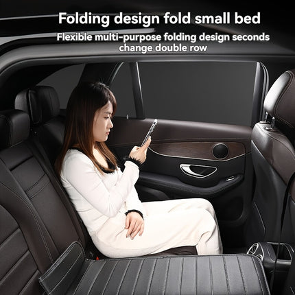 1pc Foldable Car Back Seat Mattress, Portable Travel Bed, Dog Car Seat Cover, Fits Most Cars/Suvs/Trucks, Concave Design for Camping And Road Trips RV Bed Mattresses