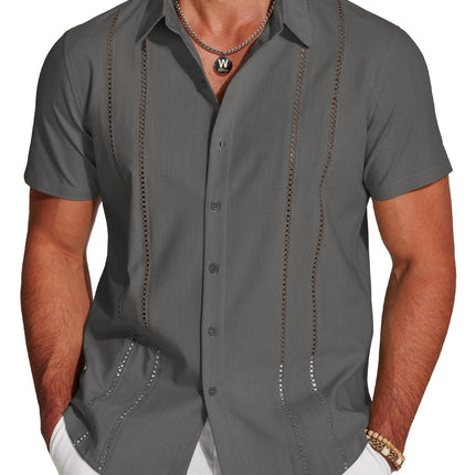 Trendy Wild Hawaii Holiday Lapel Men's Shirt