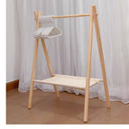 Wooden hangers andpink pearls / M Medium