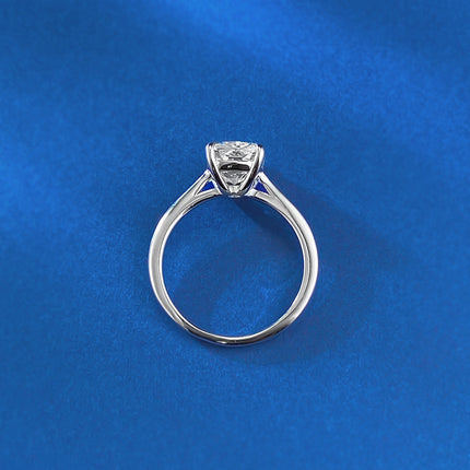 S925 Silver 7x9mm Square Ring For Women Everyday Classic Style