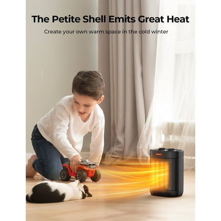 Small Space Heaters with Overheating & Tip-Over Protection,