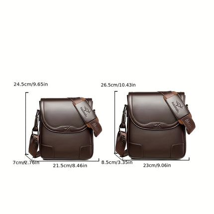 New Men'S Crossbody Bag, Single-Shoulder Vertical Casual Backpack, Trendy Large