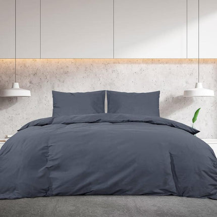 Bed set anthracite 225x220cm, Bed Comforter, King Size Bed Accessories, Bedroom Essentials