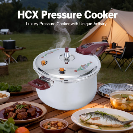 26cm 9L Optional 1600g Triple-Layer Stainless Steel Pressure Cooker for Home and Commercial Use