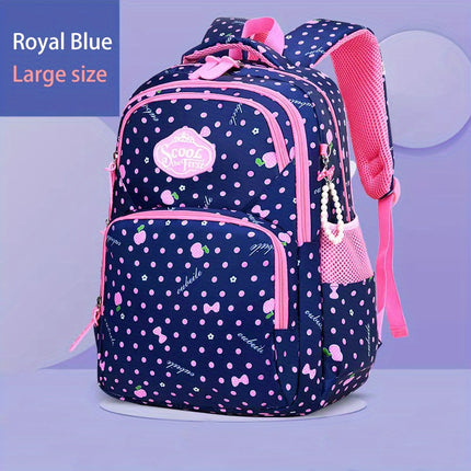 Teenage Girls' Backpacks, Sweet Princess-Style Double Shoulder Bags, Lightweight School Bags for Girls