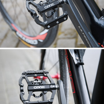 Mountain Bike Lock Step Turn Flat Step Bicycle Peilin Foot Aluminum Alloy Pedal Bearing Riding Accessories