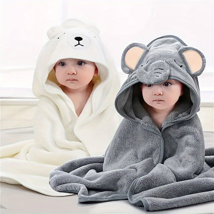 2-Piece Infant Bath Towels: Soft, Absorbent, and Perfect for Christmas or Halloween - Suitable for Ages 0-3