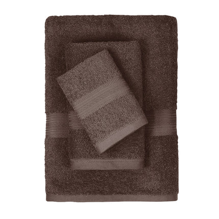 Household Soft Absorbent Solid-Colored Pure Cotton Towel Set Of Three
