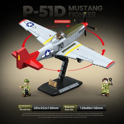 Building Block Airplane Model Handmade Assembly Toy Children's Gift