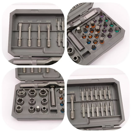 54/32-in-1 Heavy-Duty Professional Ratcheting Screwdriver Set with Magnetic Bits
