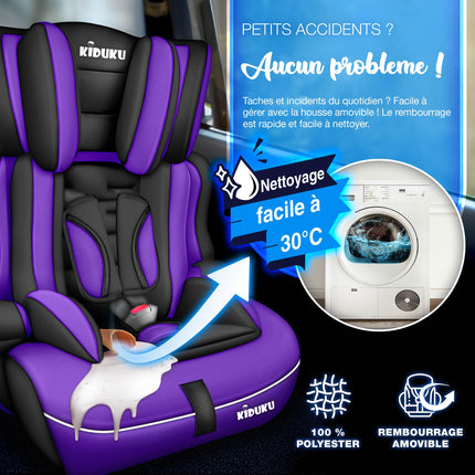 Child Car Seat 9-36 Kg (1-12 Years) with Cushion for Child Seat - ECE R129/03 Car Seat, Group 1/2/3 Child Car Seat 5