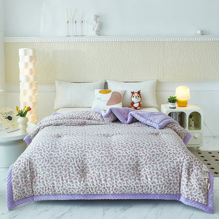 Beanie Blanket Washed Cotton Printing Machine Washable Winter Quilt - GARDIWALL