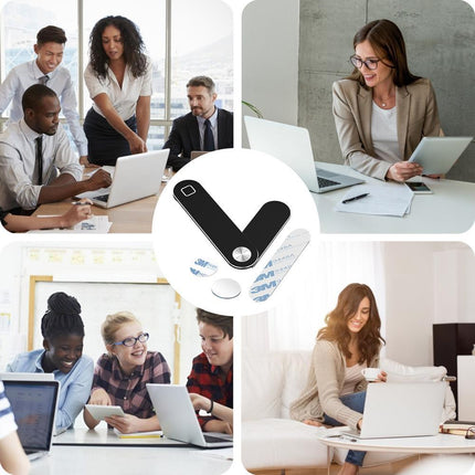 Laptop Phone Holder, Adjustable Laptop Side Mount Clip,