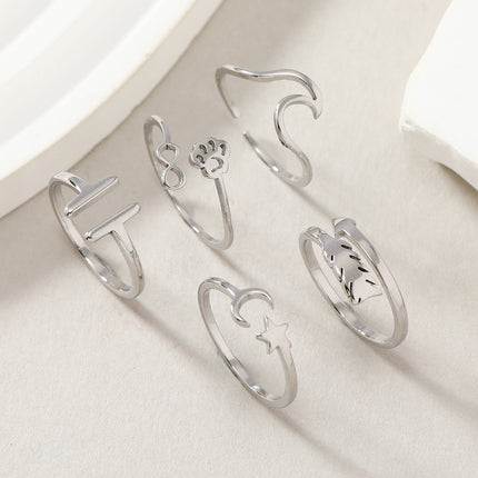 Womens Adjustable Stylish Geometric Creative Ring