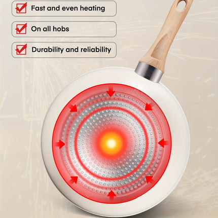15pcs Ceramic Non-Stick Cookware Set Compatible for Induction