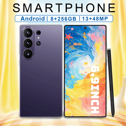 Global Unlocked S25 Ultra (2026 Upgraded), Android Dual SIM Phone, 8GB+256GB Storage