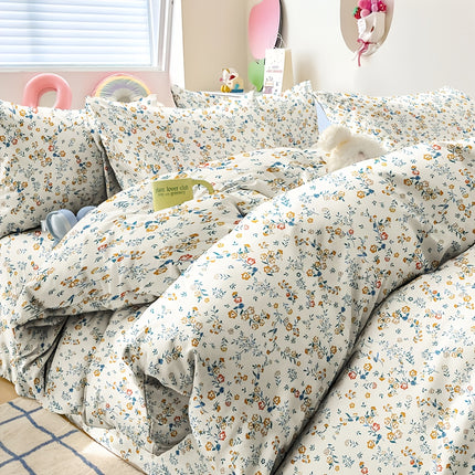 3pcs(2 Pillowcases + 1 Comforter Set) Polyester Kit Bedroom Double Bed/Single Bed/Bedroom/Bonafit/Duvet Set