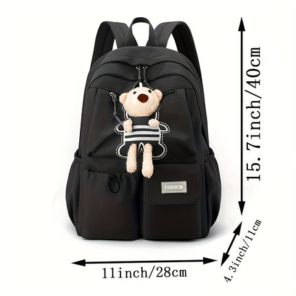 Stylish Unisex Square Backpack, Korean Style, Simple And Versatile, Suitable for Junior