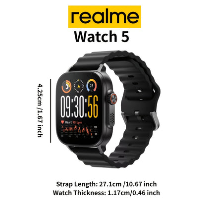 Watch 5 Smart Watch | 5.0cm AMOLED Display, 108 Sports Modes, 15+ Performance Metrics,