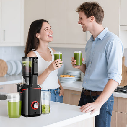 Juicer  108mm Wide Feed Chute | 160W Motor 100-240V  Mimic Hand Squeeze  Easy Clean Small