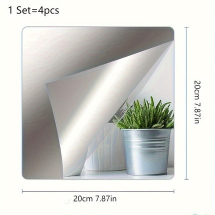Mirror Wall Decoration, for Bedroom, Living Room, Office, Kitchen, Bathroom, Porch Dance Studio, Gym