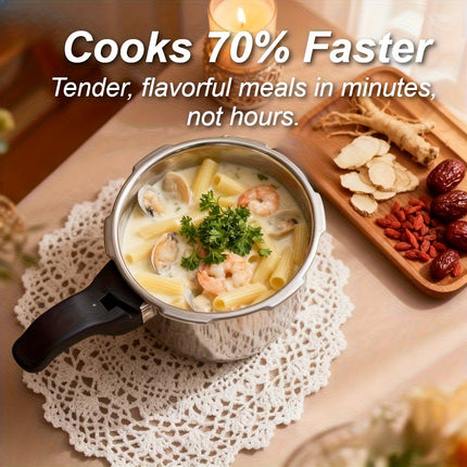 Small Pressure Cooker 2L, 5-Way Safety System & High Quality, Thick Base Easy Cleaning