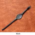 Black / 8mm silver buckle