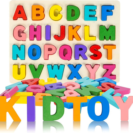 Wooden Puzzle Shape Alphabet Learning Puzzle Toy