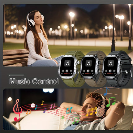 GWENLAND New Smart Watch for Men 5.11 cm Big Screen Display Wireless Make/Answer Call Watch,