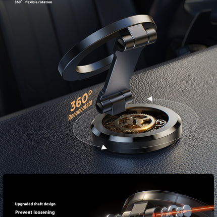 Folding Magnetic Car Phone Holder Car Navigation Aluminum Alloy Dashboard