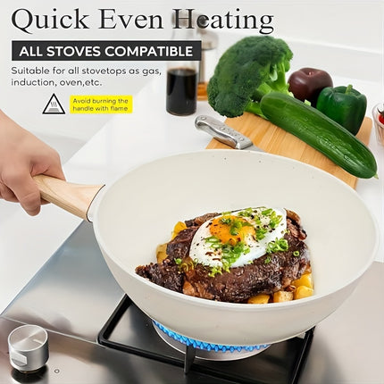12 POTS and pans Set, Non-stick Cookware Set, Induction Cookware Non-stick Granite Cooking Set
