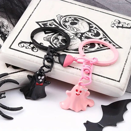 Unique Bag Hanging Halloween Ghost Keychain Cute