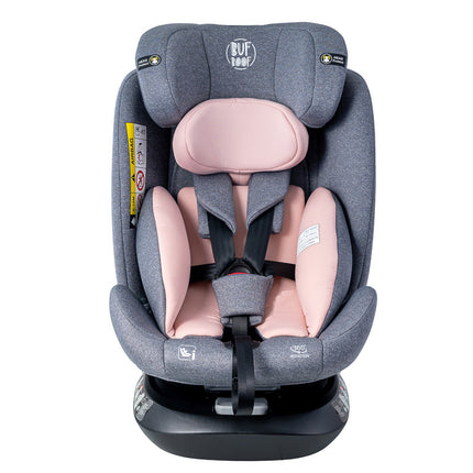 Auto Chair BUF BOOF Isize Pink with Isofix Position 165 Degrees Rotatable 360 Degrees 40-150 Cm