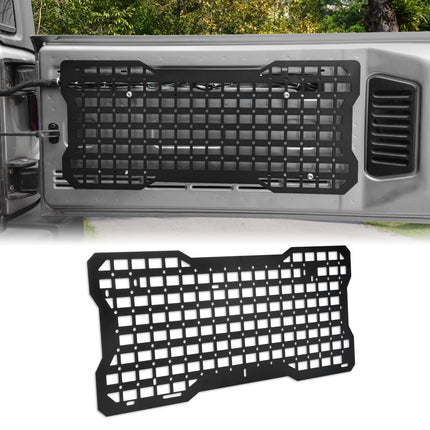 Tailgate Tactical Panel for Wrangler Tailgate Tool Kit Organizer Racks Compatible with Jeep Wrangler 2007-2017 JK JKU & 2018-2026 JL JLU