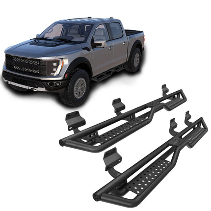 6' Running Boards Side Steps For 2015-2026 Ford F-150 Super Crew Cab Nerf Bars