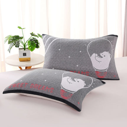 Three-layer Blended Gauze Pillow Cover Cotton Printed Towel