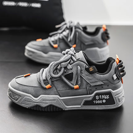 Low-Top Lace-Up Shoes with Cushioned Insole