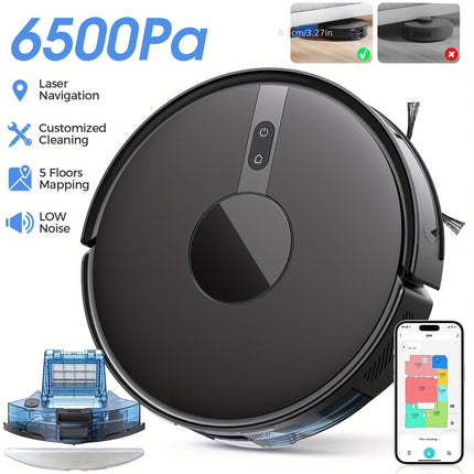 Lubluelu B40 3-in-1 Robot Vacuum and Mop with Mop System, 6500Pa Suction, Ultra-Slim,