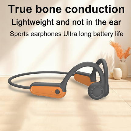 Wireless Bone Conduction Headphones - 15H Playtime, Sweatproof Sports Earbuds with Mic