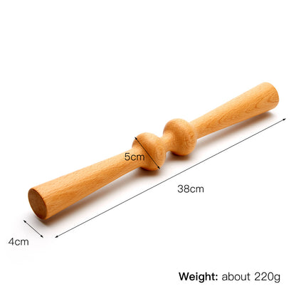 Orange Style Wooden Back Massage Roller Spine Tensioner Brace