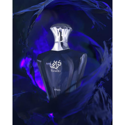 Afnan Turathi Blue Eau de Parfum Fragrance Spray for Men 3 Oz Cologne Citrus Woody Scent