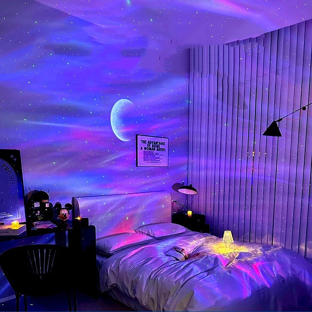 Northern Lights Starry Sky Projection Lamp Bedroom Romantic Atmosphere Starry Dream