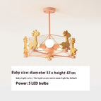 Pink Diamond Chandelier / 5W White Light