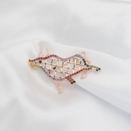 Zodiac Ox Brooch Ins Cartoon Cute Retro