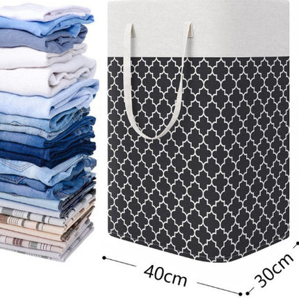 Large Laundry Basket Striped Foldable Storage Bag Laundry Baskets