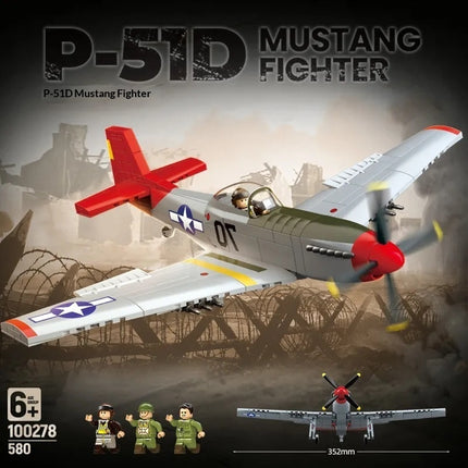 Building Block Airplane Model Handmade Assembly Toy Children's Gift