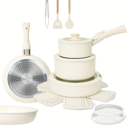 19PCS Premium Ceramic Nonstick Cookware Set