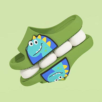 2 pcs  Cute Cartoon Slippers - Beach Casual Open-Toe Sandals, Suitable for Indoor And Outdoor Use