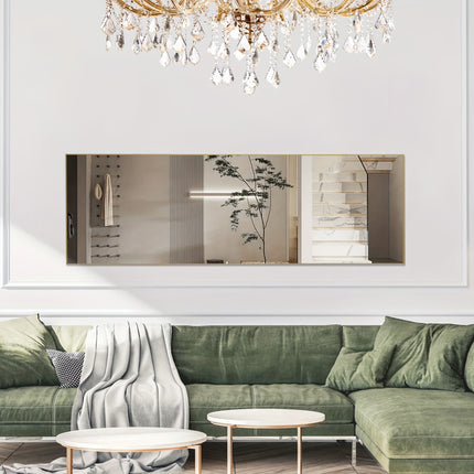 Aluminum Alloy Frame Standing Leaning Hanging Full Body Mirror for Wall